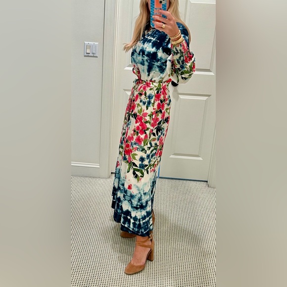 Misa Los Angeles Bettina Dress Size Small Floral Tie Dye NWOT - Picture 2 of 16
